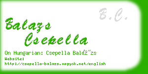 balazs csepella business card